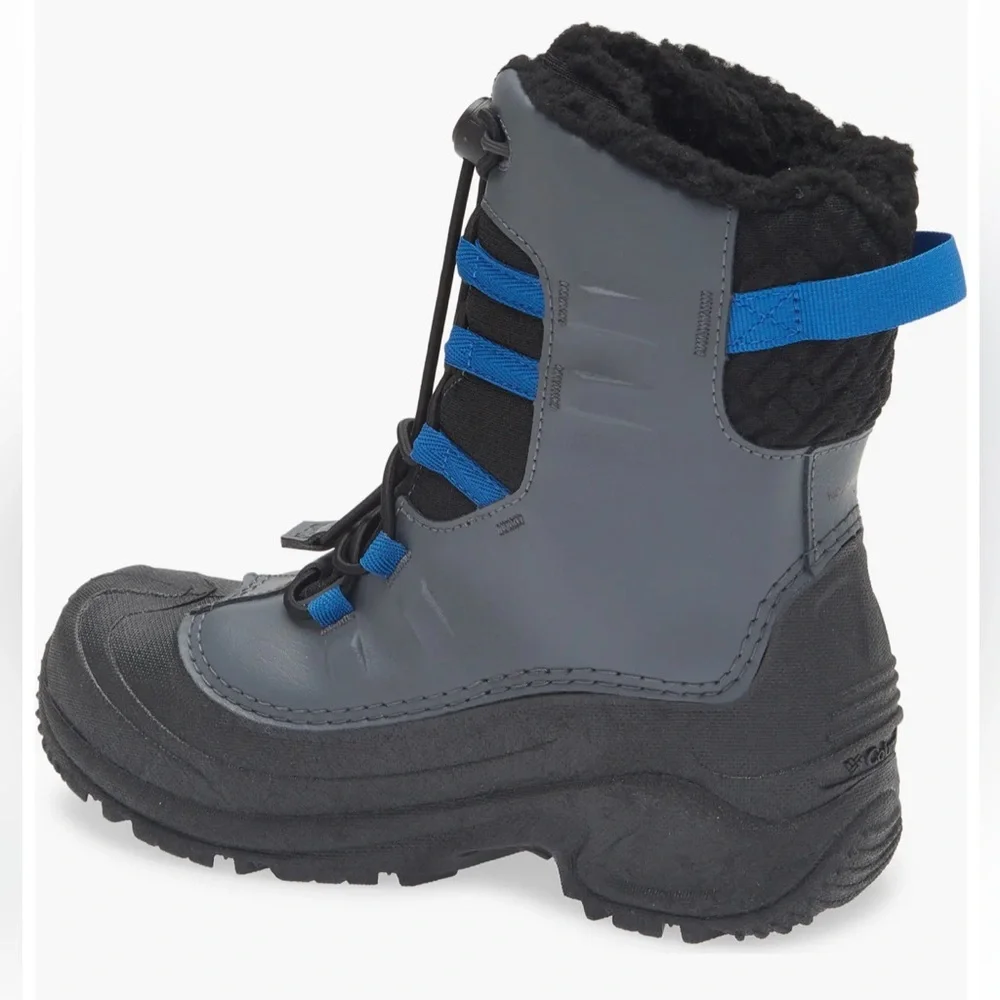 NWT Columbia Bugaboot Celsius Insulated Waterproof Snow Boot,Shark/Bright Indigo